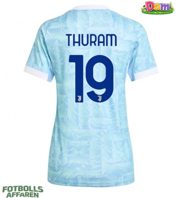 Juventus Khephren Thuram #19 Bortatröja Kvinnor 2025-26 Kortärmad